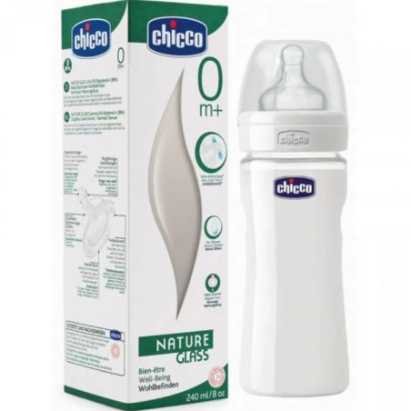 CHICCO BIBERON EN VERRE 240 ML REF.20721000