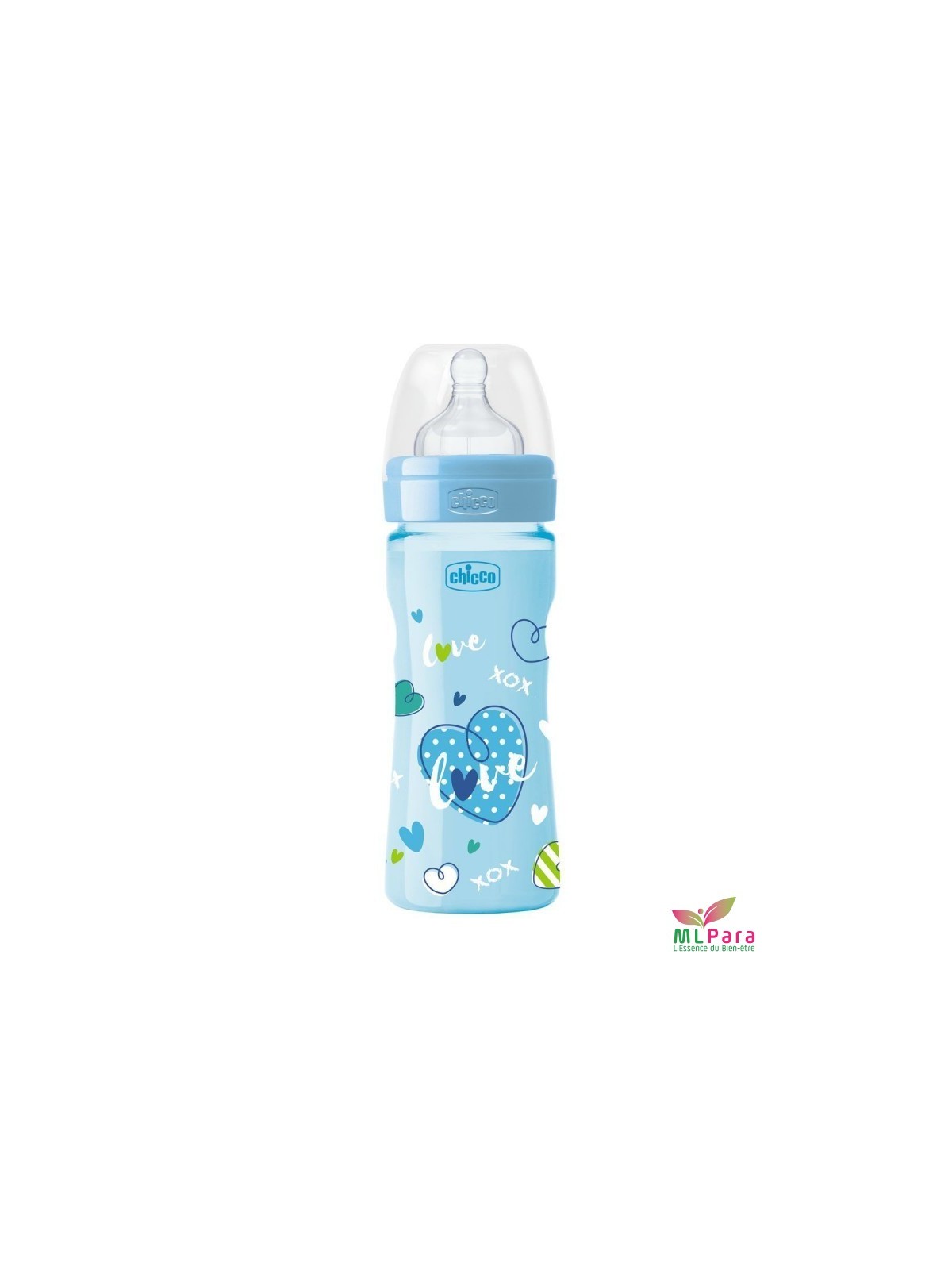 CHICCO BIBERON BOY 250ML  2M+ BLEU 2062322000