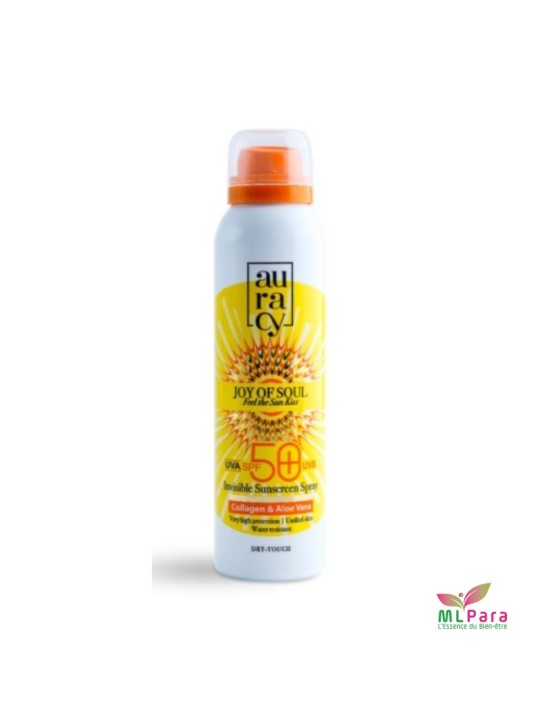 AURACY joy of soul-spray ecran solaire spf50+ inv 50gr