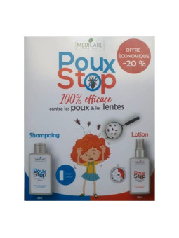 Medicare  POUXSTOP COFFRET SHAMP ANTI-POUX 100ML+LOTION 100ML