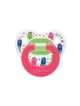 WEE BABY sucette en silicone orthodontique coloree n°1 ref.111-f