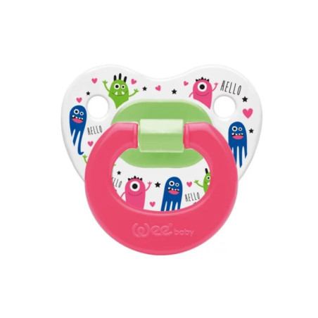 WEE BABY sucette en silicone orthodontique coloree n°1 ref.111-f