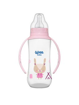 wee baby biberon  plastque avec anses 270 ml ref.745-f