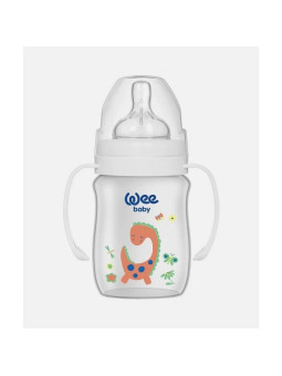 wee baby biberon  en plast avec poignee 250 ml ref.138-f