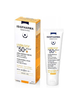 ISISPHARMA  uveblock 50+ creme mineral teinte 40 ml