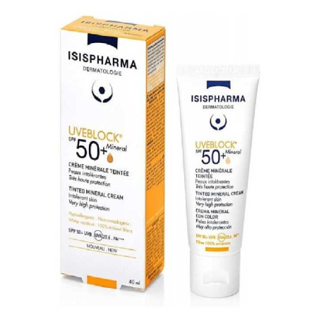 ISISPHARMA  uveblock 50+ creme mineral teinte 40 ml