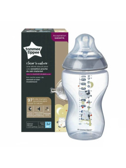 TOMMEE TIPPEE biberon 3m+ hibou gris340ml / 42269703