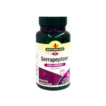 NATURES AID SERRAPEPTASE 90 GELLULES