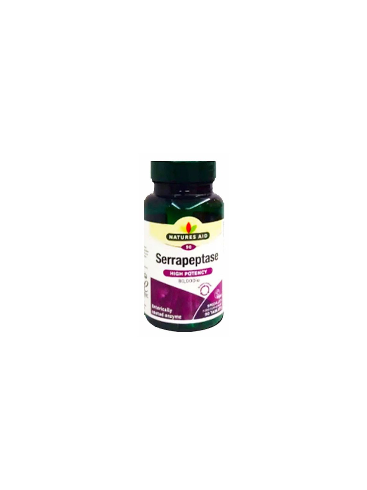 NATURES AID SERRAPEPTASE 90 GELLULES