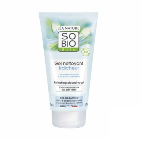 SO'BIO ETIC hydra aloe vera gel nettoyant fraicheur 150ML