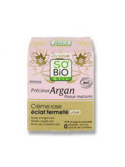 SO'BIO ETIC Precieux Argan Creme Rose Eclat Fermete Jour 50ML