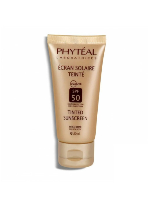 Ecran solaire teinte, PHYTEAL écran teinte spf50 - beige doré