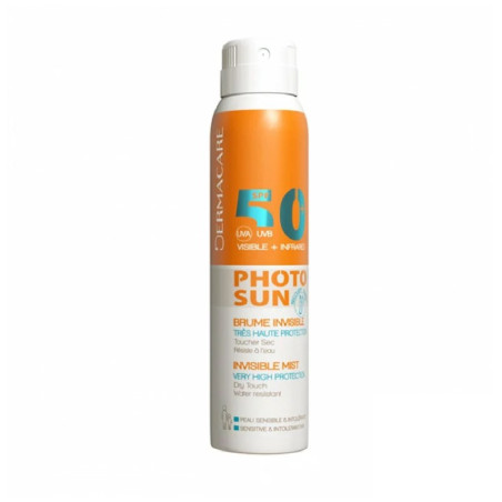 spray protection solaire dermacare photosun brume invisible spf 50+ 150ml