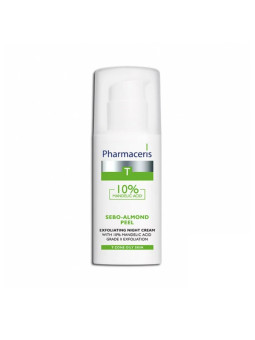pharmaceris t sebo-almond peel crème de nuit exfoliante