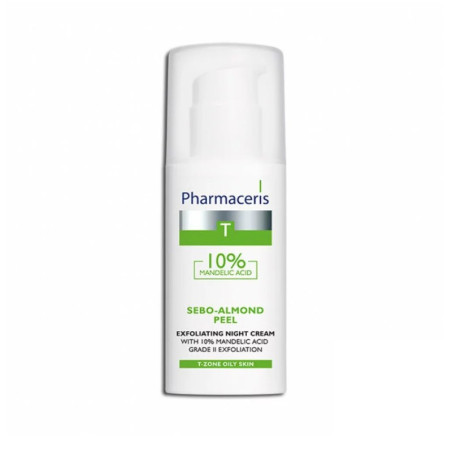 pharmaceris t sebo-almond peel crème de nuit exfoliante