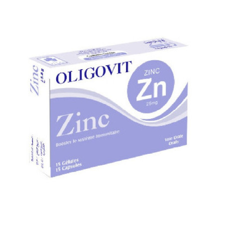 vital oligovit zinc   bt/15 gelules