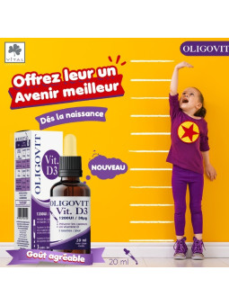 vital oligovit vitamine d3 gouttes 20ML