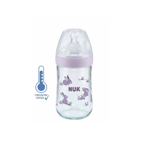 Biberon Nature sense 240ml température contrôle en verre
