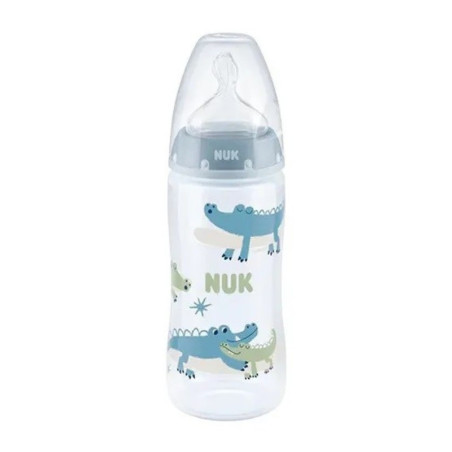 NUK BIBERON PLASTIQUE TEMPERATURE 300 ML 0-6 mois
