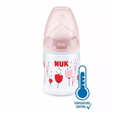 NUK BIBERON PLASTIQUE TEMPERATURE 150 ML REF:10743875