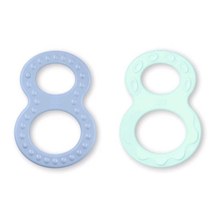NUK ANNEAUX DENTITION 8 / 0 MOIS+