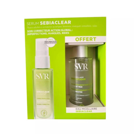 SVR sebiaclear serum 30 ml + EAU MICELLAIRE SEBIACLEAR OFFERTE
