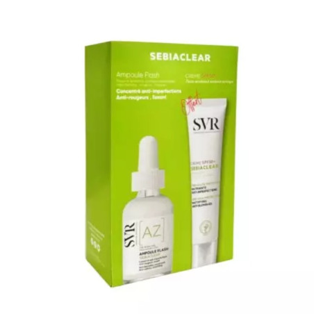 SVR Coffret Sebiaclear Ampoule Flash 30 ml + Sebiaclear spf 50+ 40 ...