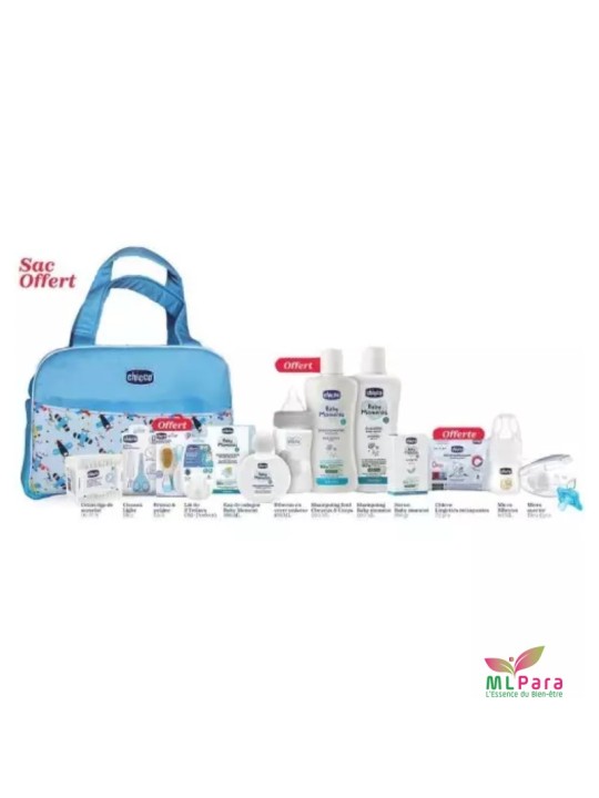 CHICCO SAC MATERNITE 13 PRODUITS BLEU
