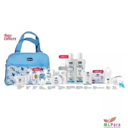 CHICCO SAC MATERNITE 13 PRODUITS BLEU