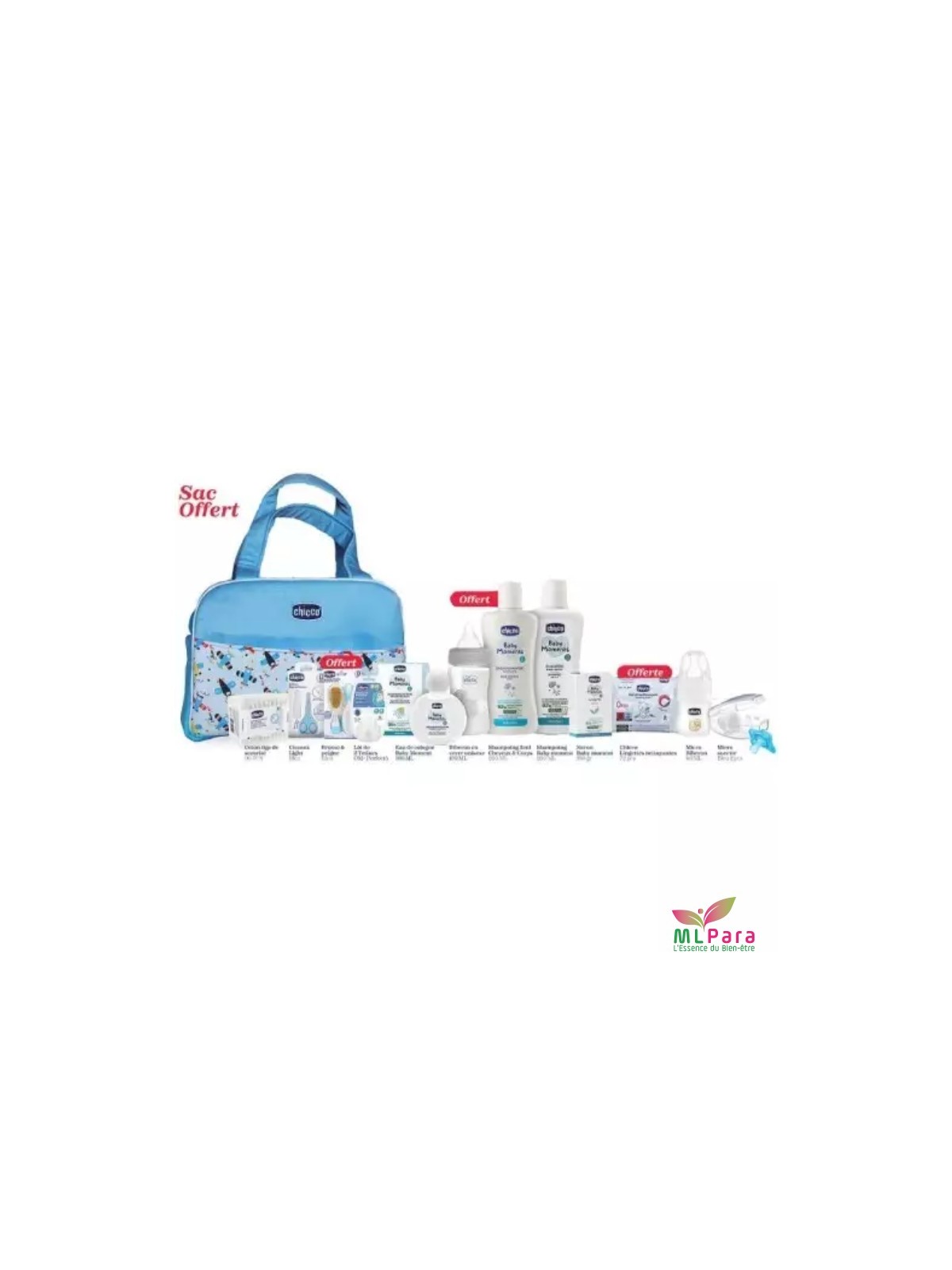 CHICCO SAC MATERNITE 13 PRODUITS BLEU