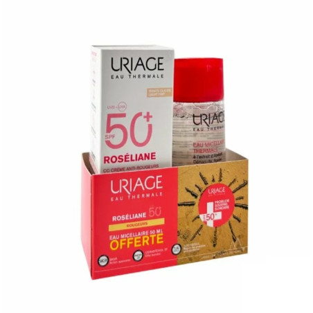 URIAGE roseliane cc creme spf50+ teinte 40ml EAU MICELLAIRE 100ML OFFERTE