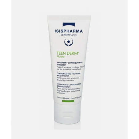ISISPHARMA TEEN DERM HYDRATANT APAISANT HYDRA PEAUX A TENDANCE ACNEIQUE 40ML