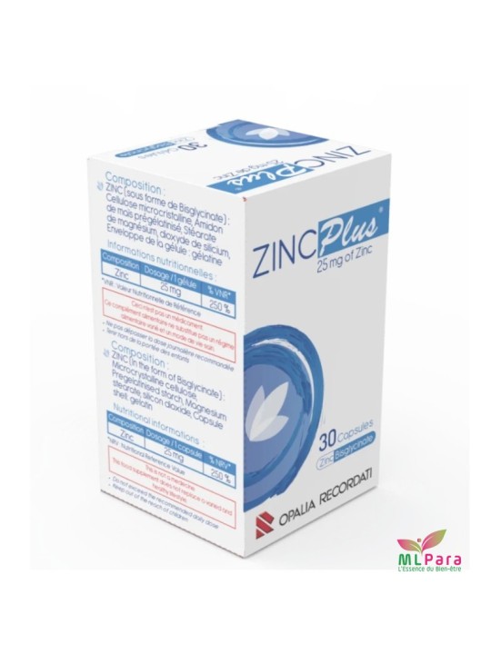 zinc plus 25mg gelules b/30 – OPALIA