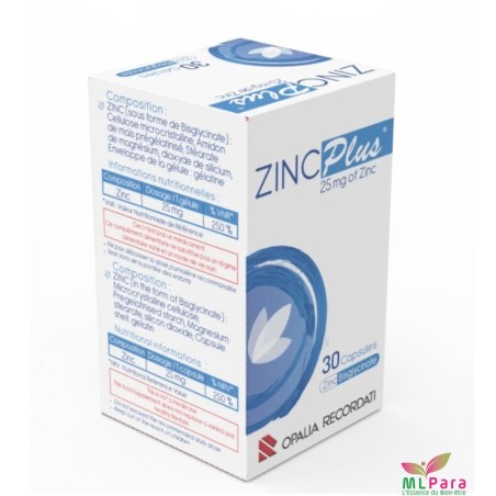 zinc plus 25mg gelules b/30 – OPALIA