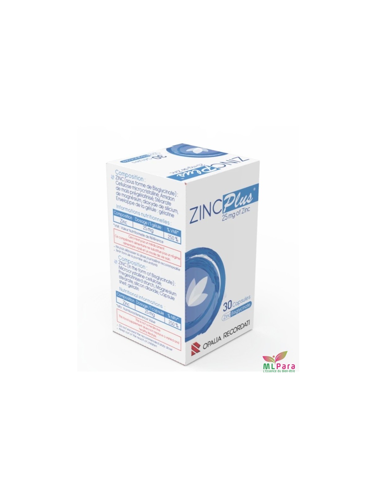 zinc plus 25mg gelules b/30 – OPALIA