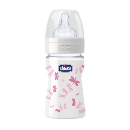 CHICCO BIBERON EN VERRE FILLES 150ML REF.207111000