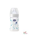 CHICCO BIBERON  EN VERRE BLEU 150 ML REF.207112000