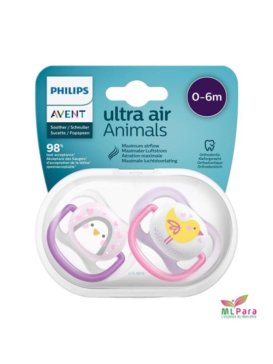 AVENT SUCETTE B/2 ULTRA AIR 0-6M SCF.080/06