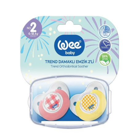 wee baby sucette double orthodontique n°2 ref.155