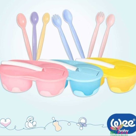 Wee Baby bol et cuillère en silicone ref.886