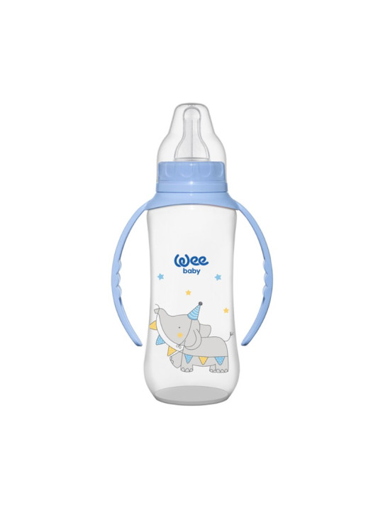 wee baby biberon  plastque avec anses 270 ml ref.745-f