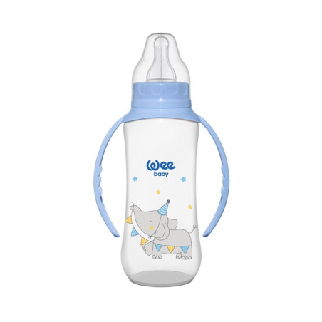 wee baby biberon  plastque avec anses 270 ml ref.745-f