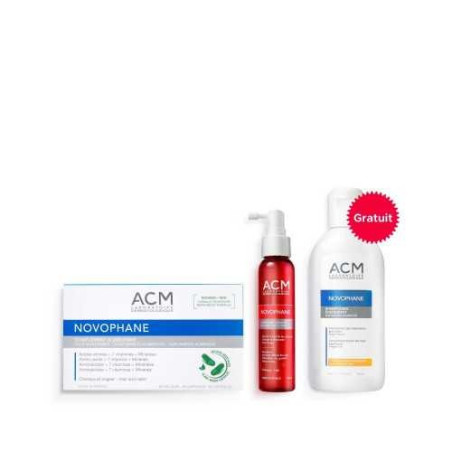 ACM COFFRET NOVOPHANE PROGRAMME INTENSIF ANTI-CHUTE , SHAMPOOING ÉNERGISANT 200ML GRATUIT