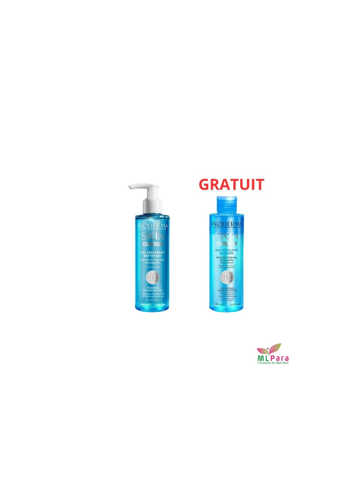Inoderma PACK GEL VISAGE +EAU MICELLAIRE GRATUITE