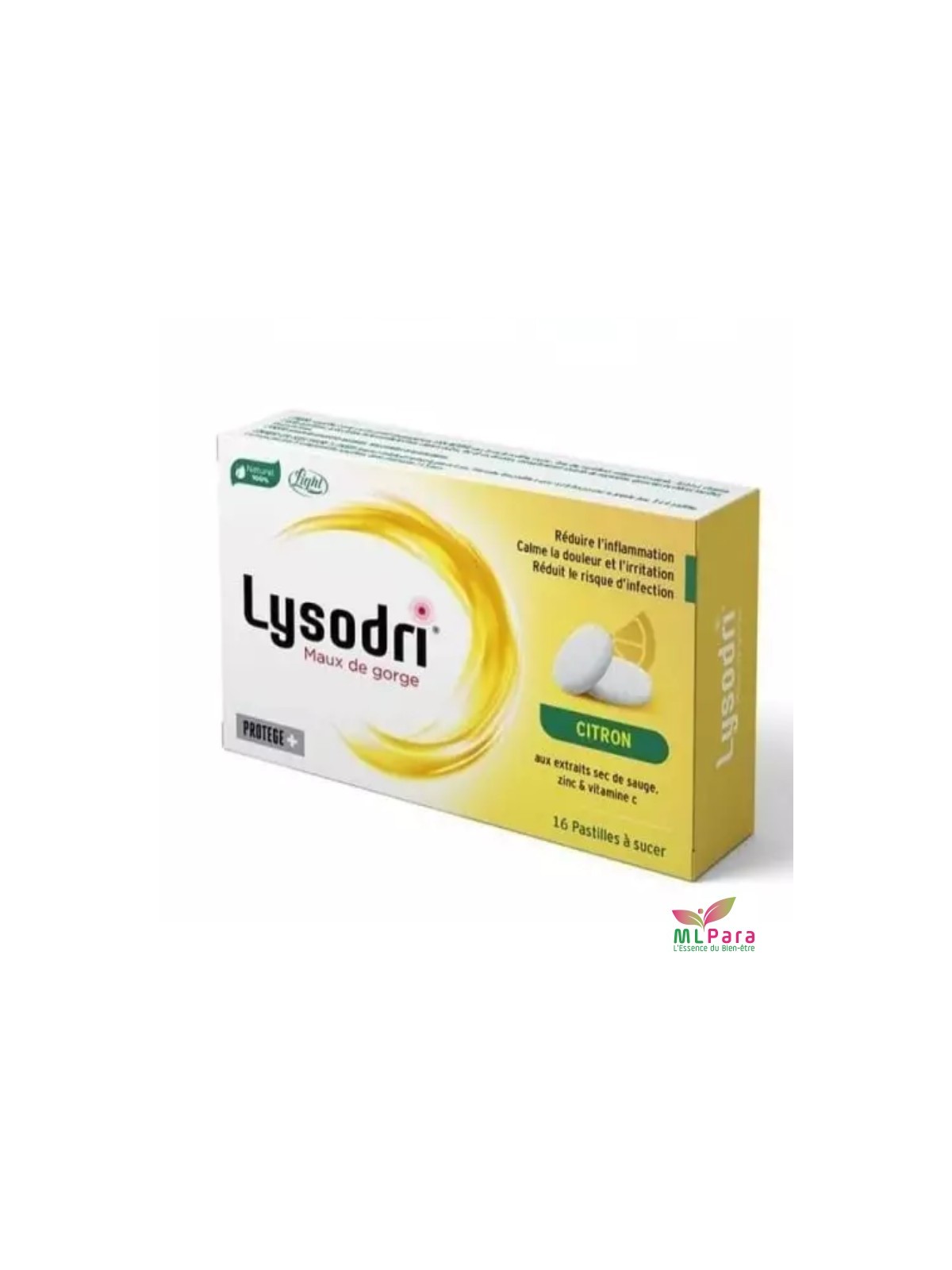 Lysodri maux de gorge 16 Pastilles à sucer Citron