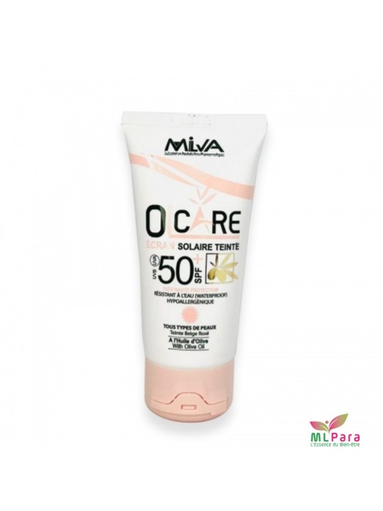 OLCARE 50+ ecran teinte beige rosee 50 ml