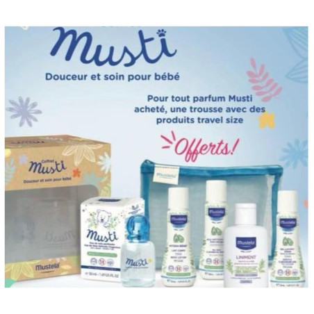 COFFRET MUSTI + Produits Travel Size MUSTELA