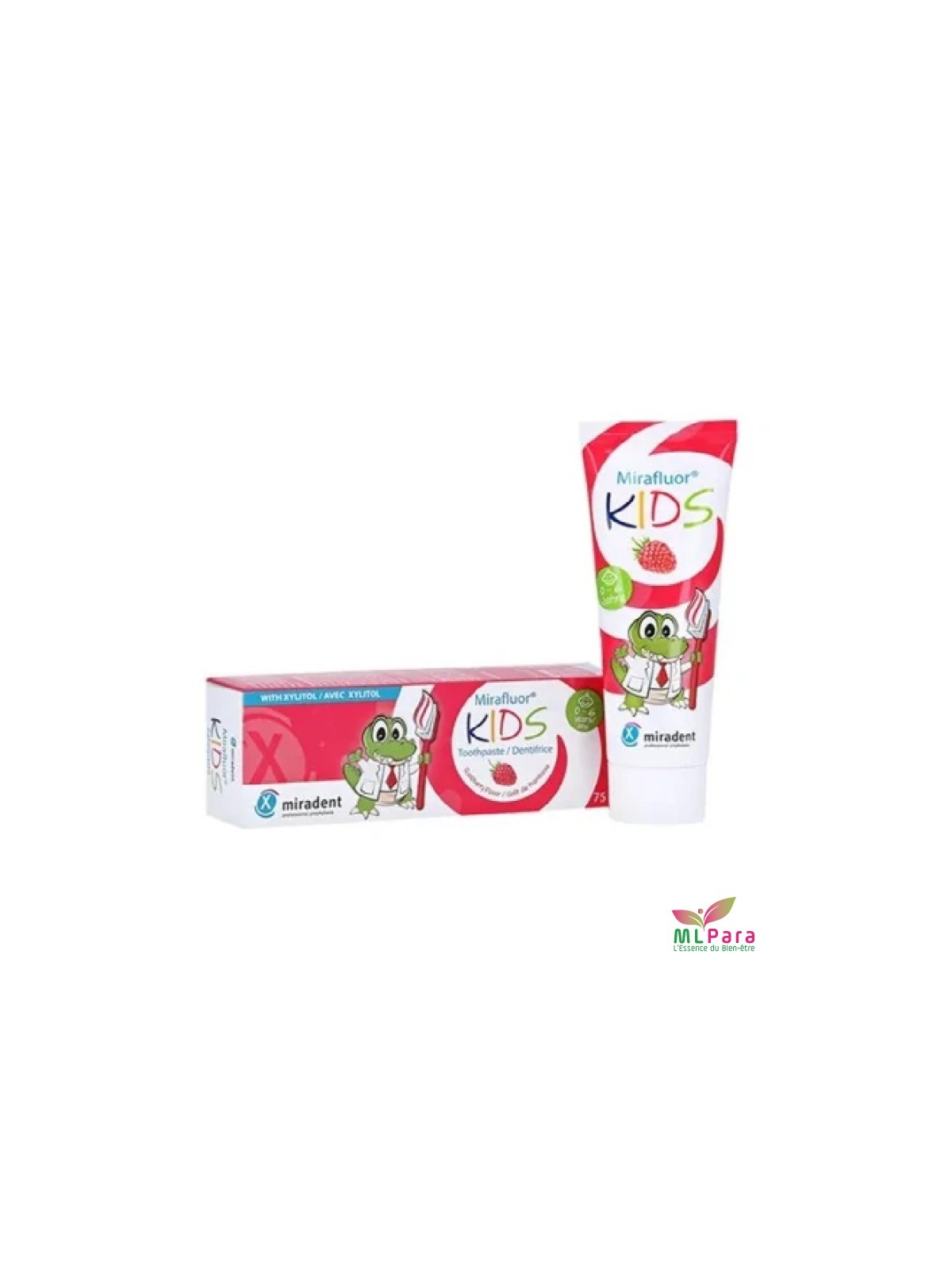 MIRADENT mirafluor kids dentifrice gout frmaboise 0-6m 75ml