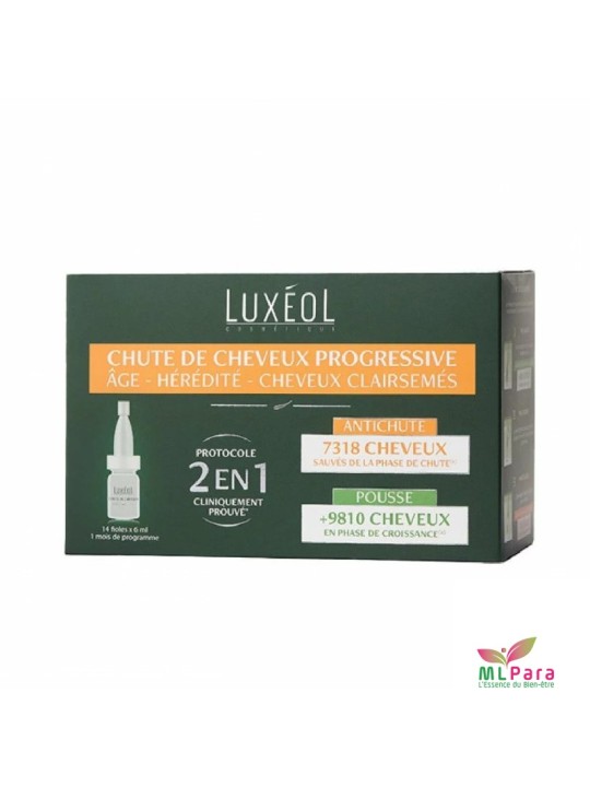 LUXEOL chute de cheveux progressive 2EN 1