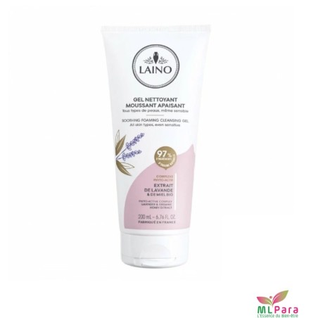 LAINO gel nettoyant moussant apaisant 200ml